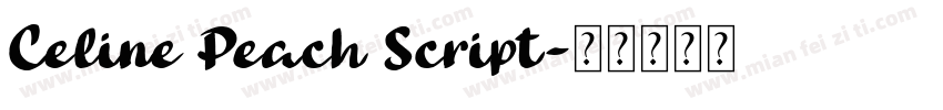 Celine Peach Script字体转换
